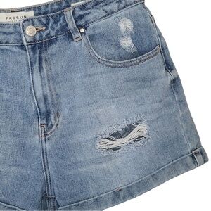 Pacsun High Rise Distressed Mom Denim Jean Shorts Size 29